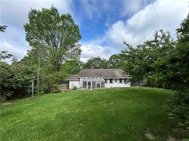508 Woodside Rd, Forest Hills Boro, PA 15221 - back of property featuring a sunroom and a chimney