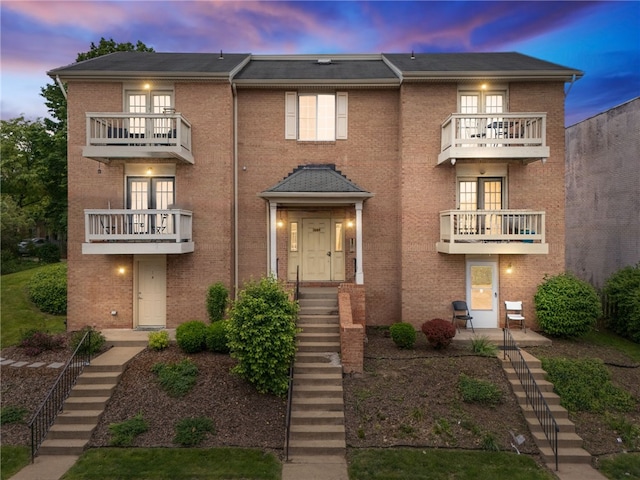 3289 Dawson St Unit 1, Oakland, PA 15213 - view of front of house with a balcony and brick siding