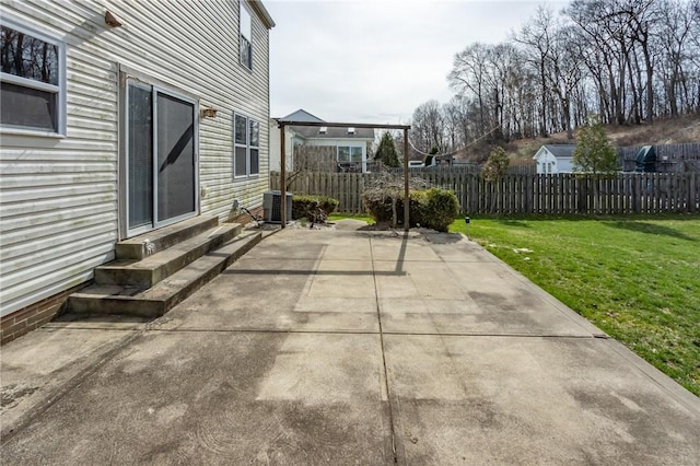 view of patio featuring entry steps