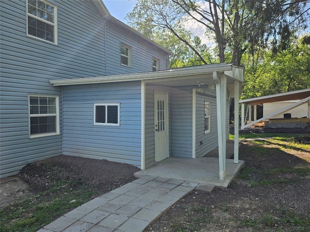 view of back of property
