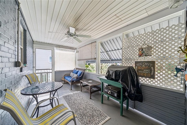 784 Ohio River Blvd, Sewickley, PA 15143 - sunroom / solarium with ceiling fan
