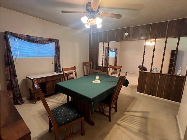 277 Widmer Ave, Lower Burrell, PA 15068 - dining room featuring light colored carpet and a ceiling fan