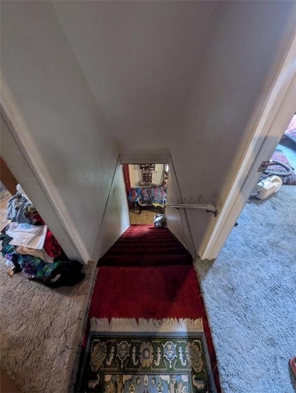 139 Stullville Rd, Leechburg Boro, PA 15656 - stairway with carpet floors