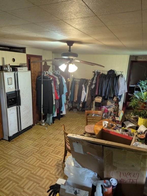 139 Stullville Rd, Leechburg Boro, PA 15656 - bedroom with white fridge with ice dispenser and light flooring