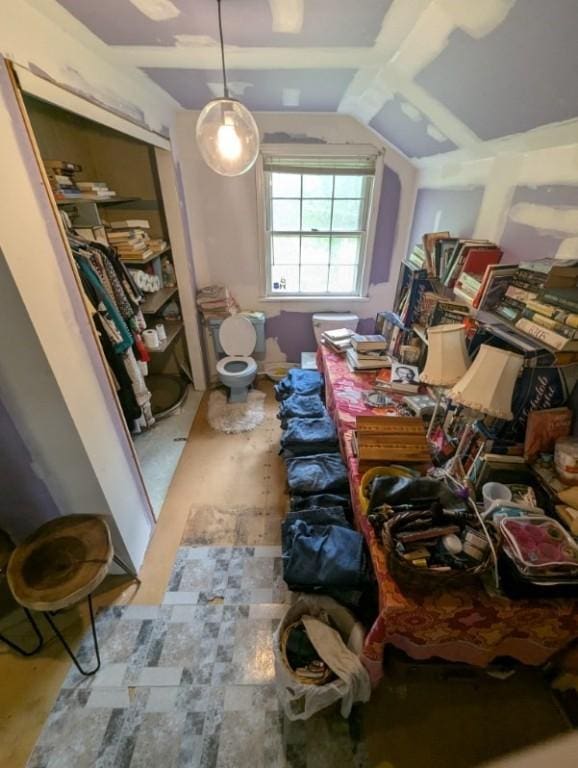 139 Stullville Rd, Leechburg Boro, PA 15656 - miscellaneous room with vaulted ceiling