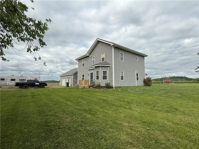 2650 Georgeville Rd, S Mahoning/Plumville, PA 15759 - rear view of property featuring a yard