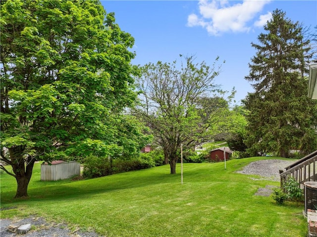 106 High St, Elizabeth Twp/Boro, PA 15037 - view of grassy yard featuring an outdoor structure