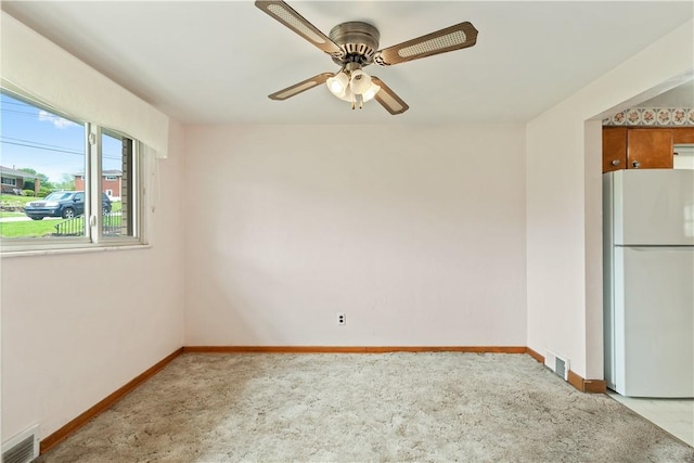 106 High St, Elizabeth Twp/Boro, PA 15037 - carpeted spare room featuring ceiling fan and baseboards