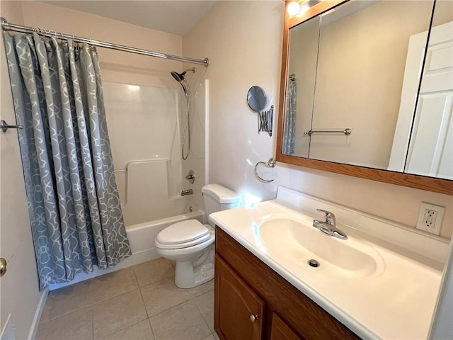 36 Amy Lyne Dr, Smithfield, PA 15478 - bathroom featuring shower / bath combination with curtain, vanity, and tile patterned flooring