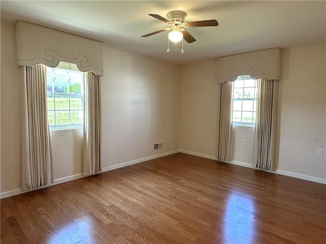 36 Amy Lyne Dr, Smithfield, PA 15478 - spare room featuring wood finished floors and a ceiling fan