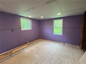 2505 Parkwood Rd, Armstrong/Shelocta, PA 15774 - spare room with recessed lighting