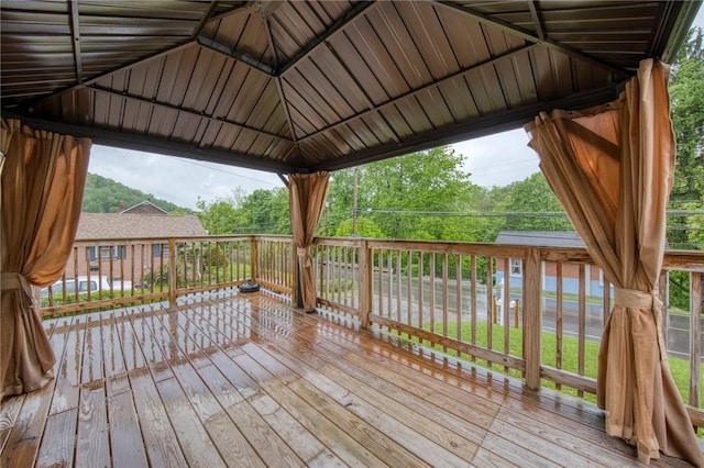 22 Cross Creek Rd, Cross Creek Twp, PA 15312 - wooden deck with a gazebo