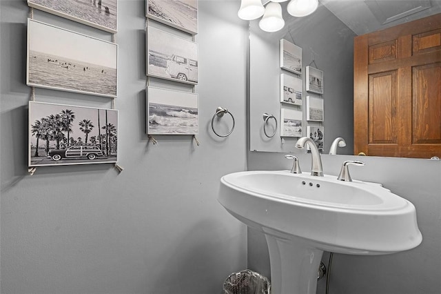 bathroom with a sink