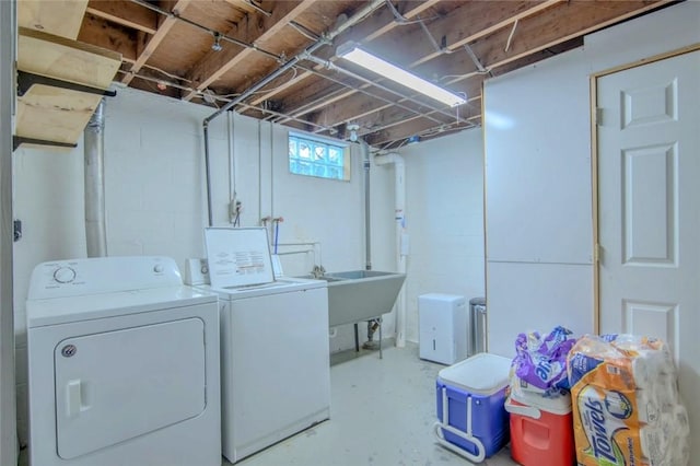 washroom featuring separate washer and dryer