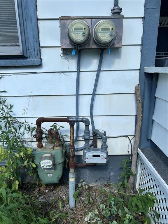 411 Cherry St, City Of But Ne, PA 16001 - exterior view of electric meter