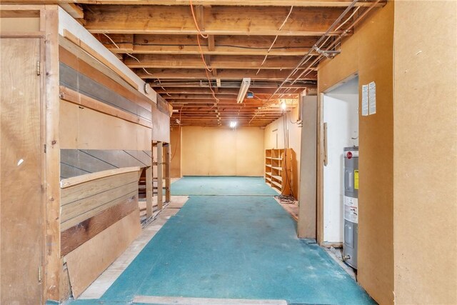 1445 E Cruikshank Rd, Valencia Boro, PA 16059 - unfinished basement featuring water heater