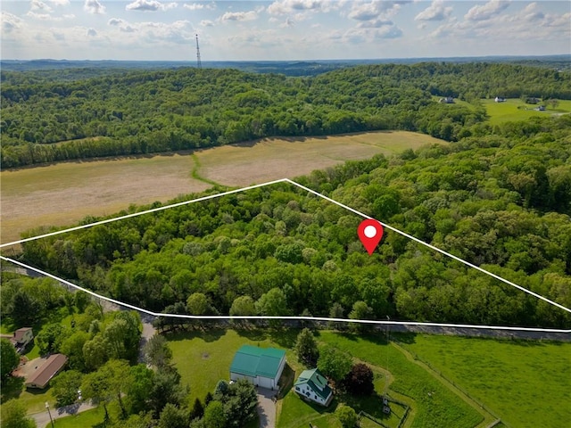 1445 E Cruikshank Rd, Valencia Boro, PA 16059 - view of property location featuring a forest and property parcel outlined