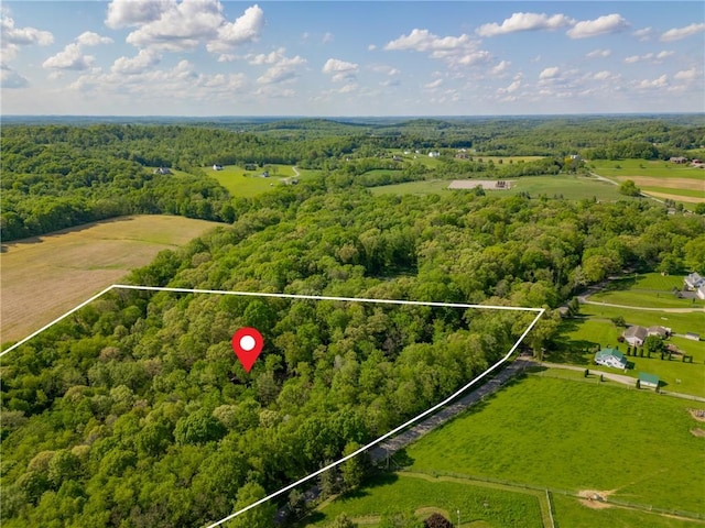 1445 E Cruikshank Rd, Valencia Boro, PA 16059 - view of property location featuring a heavily wooded area and property boundaries highlighted
