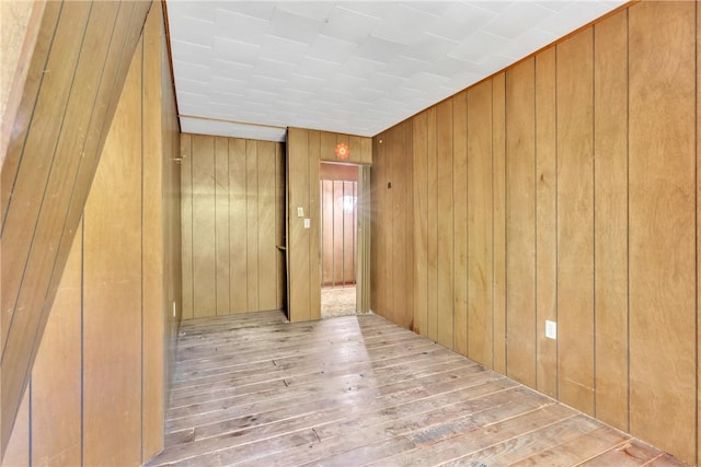 1445 E Cruikshank Rd, Valencia Boro, PA 16059 - spare room with wood walls and wood-type flooring