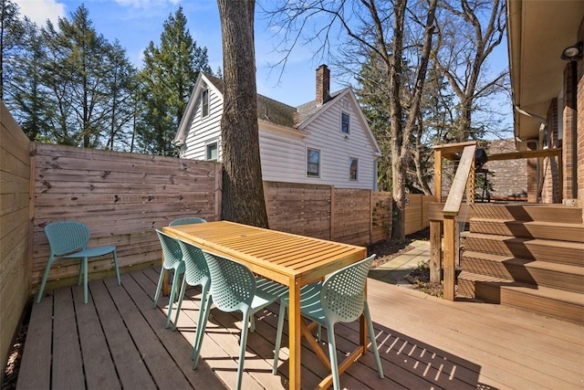 7134 Roycrest Pl, Point Breeze, PA 15208 - wooden deck featuring outdoor dining area