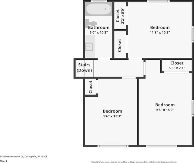 142 Meadowbrook Dr, Moon/Crescent Twp, PA 15108 - property floor plan