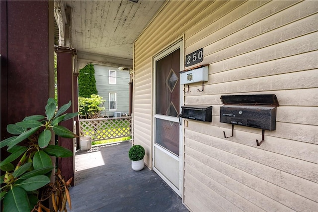 250 E Neshannock Ave, New Wilmington Boro, PA 16142 - view of exterior entry featuring a porch