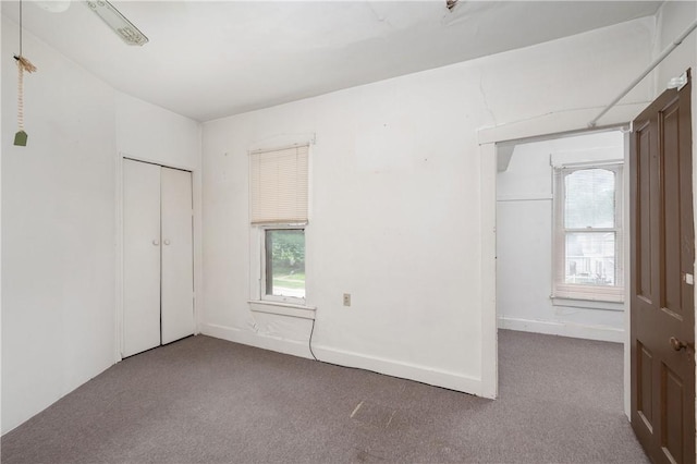 250 E Neshannock Ave, New Wilmington Boro, PA 16142 - unfurnished bedroom featuring carpet and a closet