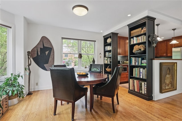 1017 Lancaster Ave, Regent Square, PA 15218 - dining area featuring light wood finished floors and baseboards