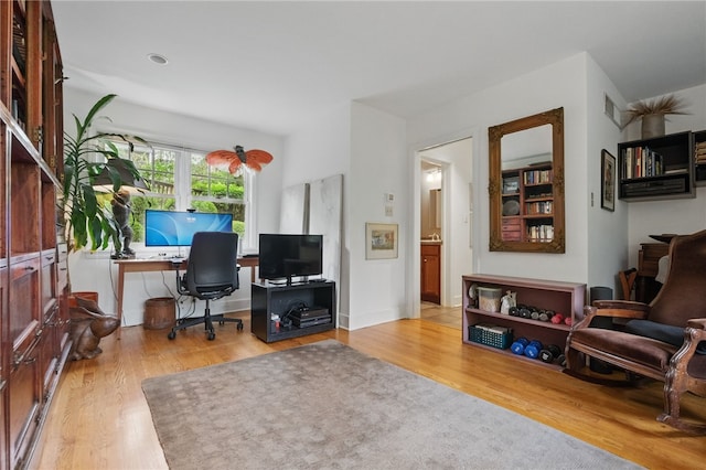 1017 Lancaster Ave, Regent Square, PA 15218 - office area with wood finished floors