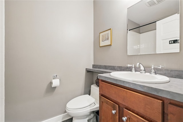 1017 Lancaster Ave, Regent Square, PA 15218 - full bathroom featuring toilet, vanity, and baseboards
