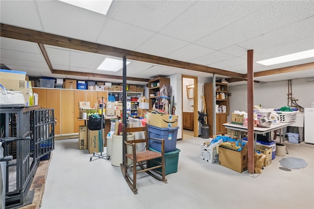 1017 Lancaster Ave, Regent Square, PA 15218 - finished basement featuring a drop ceiling