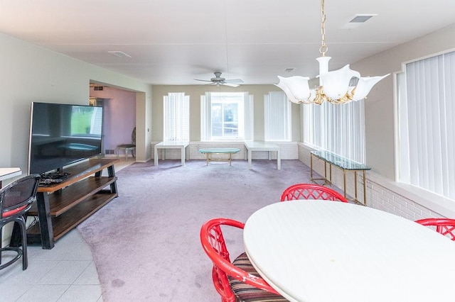 302 Derrick Ave, South Union Twp, PA 15401 - carpeted living room featuring a chandelier