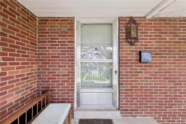2403 Marion St, Hopewell Twp Bea, PA 15001 - doorway to property with brick siding