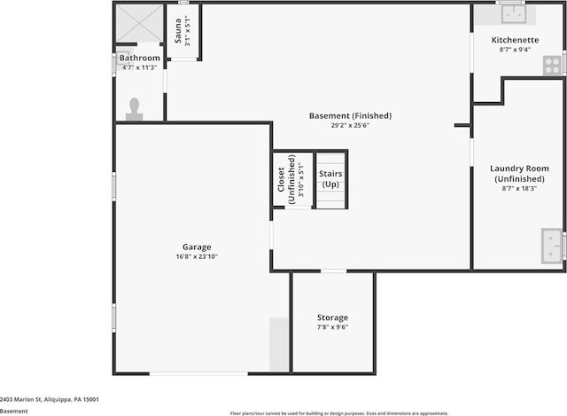 2403 Marion St, Hopewell Twp Bea, PA 15001 - room layout