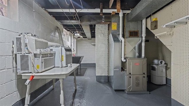 427 W Warrington Ave, Beltzhoover, PA 15210 - unfinished basement with concrete block wall