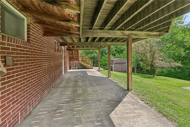 137 Terry Ln, Center Twp Bea, PA 15061 - view of patio with stairs