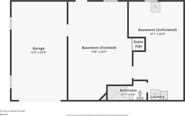 137 Terry Ln, Center Twp Bea, PA 15061 - property floor plan