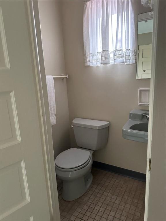 141 Mar Vel Dr, Center Twp But, PA 16001 - half bath with toilet, tile patterned flooring, a sink, and baseboards