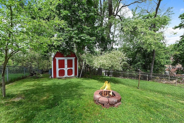 932 Woodbine St, Stanton Heights, PA 15201 - view of yard with an outdoor fire pit