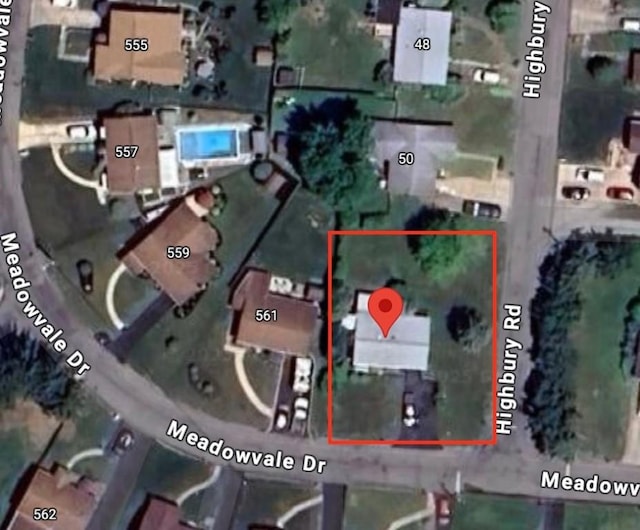 563 Meadowvale Dr, Cheswick, PA 15024 - map / location featuring property parcel outlined