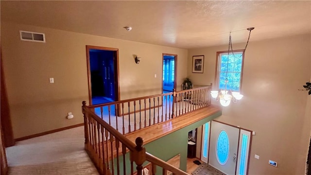 101 Pheasant Run Dr, Worth Twp But, PA 16057 - staircase featuring carpet flooring and baseboards