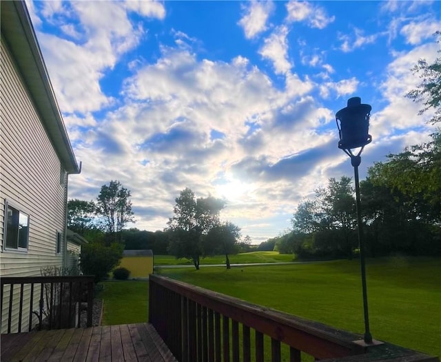 101 Pheasant Run Dr, Worth Twp But, PA 16057 - wooden terrace featuring a lawn