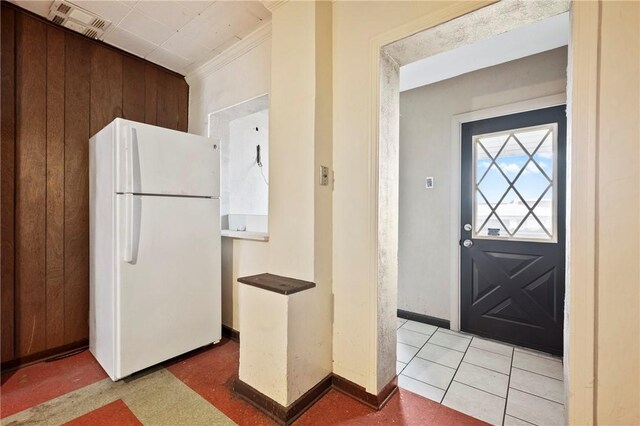 410 Orwell Way, Bloomfield, PA 15224 - entryway with wooden walls and baseboards