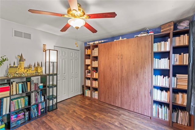 8 Trotwood Cir, North Strabane, PA 15317 - unfurnished room featuring ceiling fan and wood finished floors