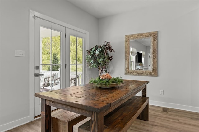 218 St Andrews, North Strabane, PA 15317 - dining area featuring baseboards and wood finished floors