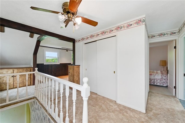 2703 Conway Wallrose Rd, Economy, PA 15005 - corridor with an upstairs landing and carpet floors