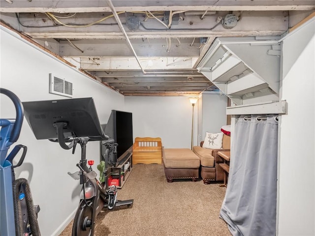 258 Wayne St, Baden, PA 15005 - workout area featuring carpet flooring
