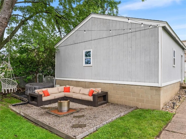 258 Wayne St, Baden, PA 15005 - view of side of property with an outdoor living space