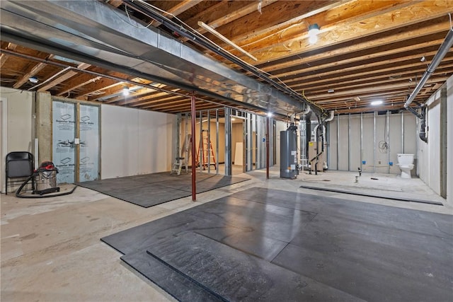 449 Bateman Rd, North Fayette, PA 15071 - unfinished below grade area with water heater and heating unit