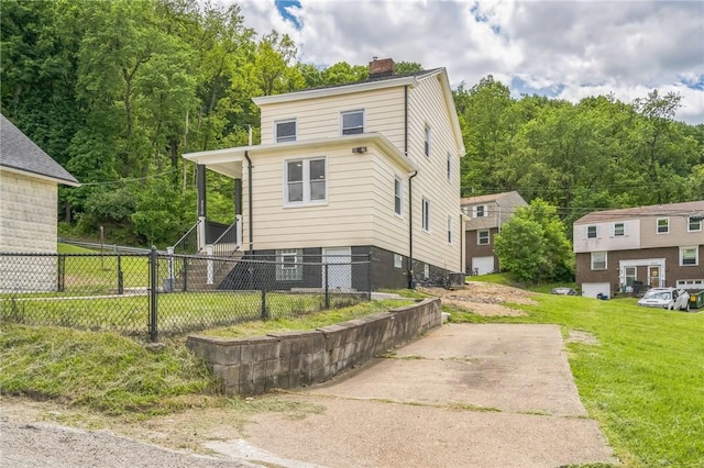 3510 Middletown Rd, Crafton Heights, PA 15204 - view of front of house featuring a chimney and central AC